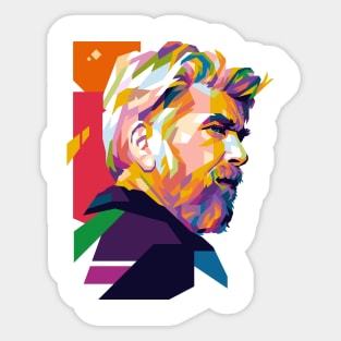 Karl Ove Knausgard Popart Sticker